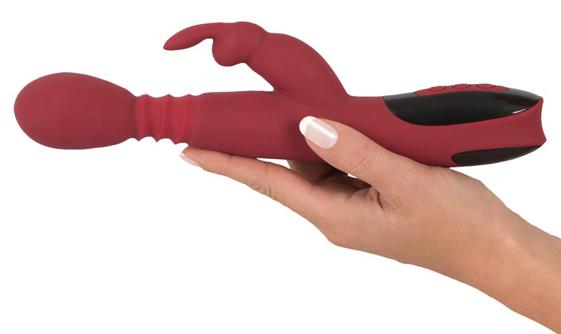 Thrusting Rotating And Warming Dual Ended Vibrator