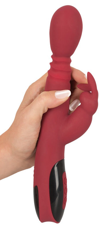 Thrusting Rotating And Warming Dual Ended Vibrator