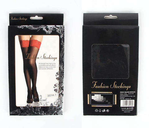 Loveangels Lace Top Stockings Black