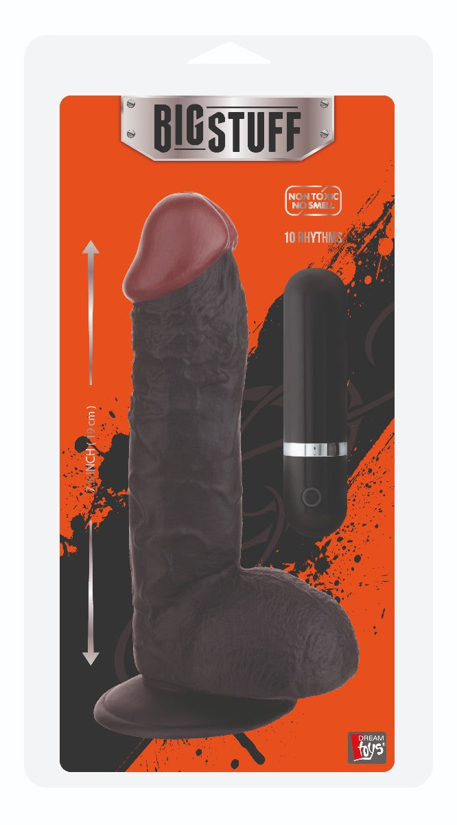 BigStuff 7.5 Inch Realistic Vibrator Black