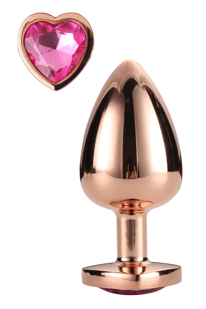 Gleaming Love Rose Gold Plug Small