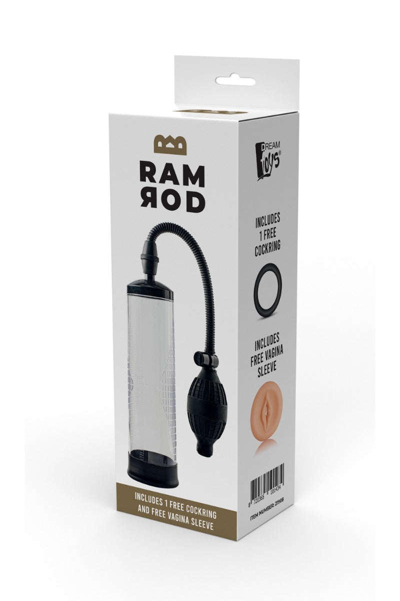 Ramrod Classic Penis Pump Free Ring And Vagina Insert
