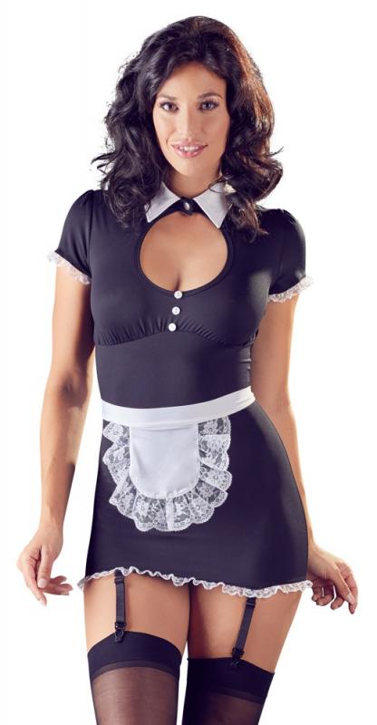 Sexy Maid Costume With Garters