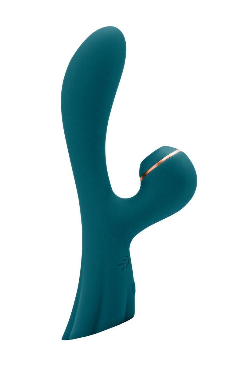 Luxe Aura Green Rechargeable  Clit Suction Vibrator