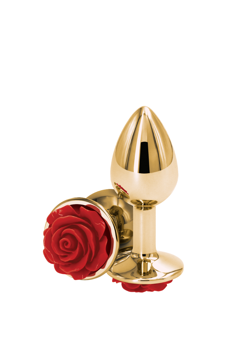 Rear Assets Red Rose Butt Plug