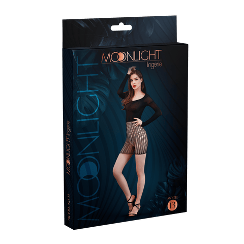 Moonlight Black Knit sexy Daring dress