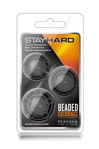 Stay Hard Beaded Cockring Kit
