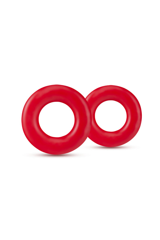 Stay Hard Donut Rings Red 2 pack