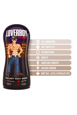 Loverboy Bad Boy Next Door Self Lubricating Stroker