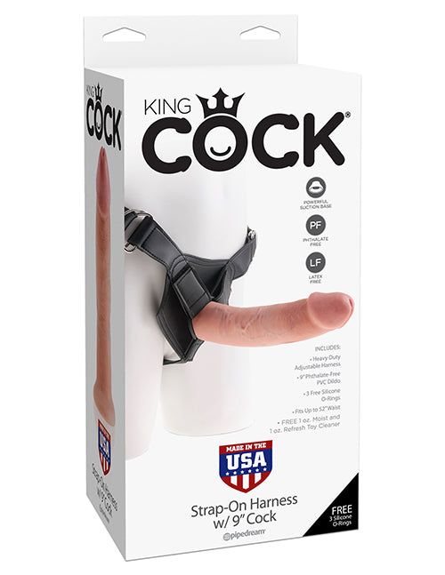 King Cock Quality Harness 8 Inch Cock