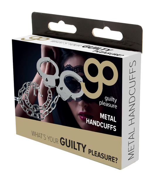 Guilty Pleasure Metal Handcuffs with Long Chain
