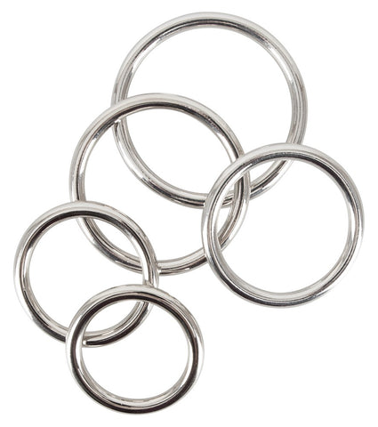 Bad Kitty Professional 5pk Steel Cock Rings