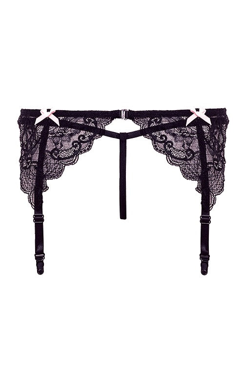 Barley Bare Garter Panty With Bows back
