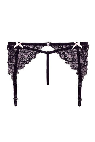 Barley Bare Garter Panty With Bows back