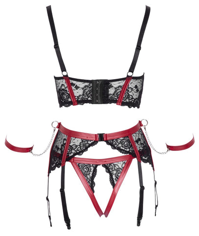Cottelli Shelf Bra Bondage Set back