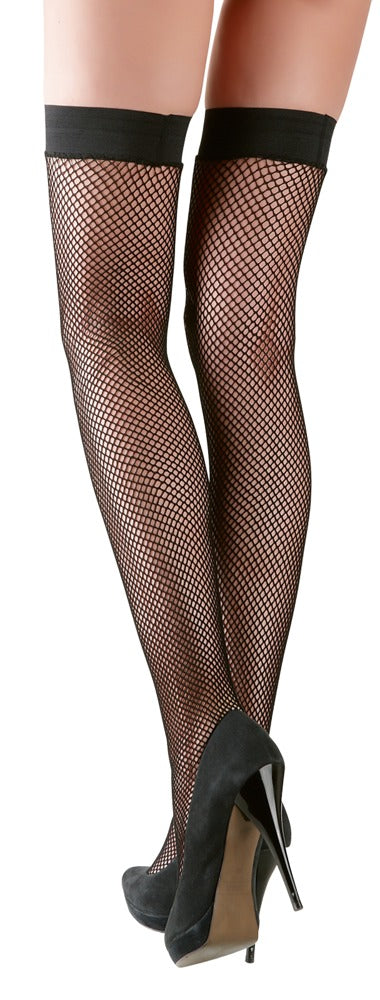 Cottelli Strapless Fishnet Stockings back