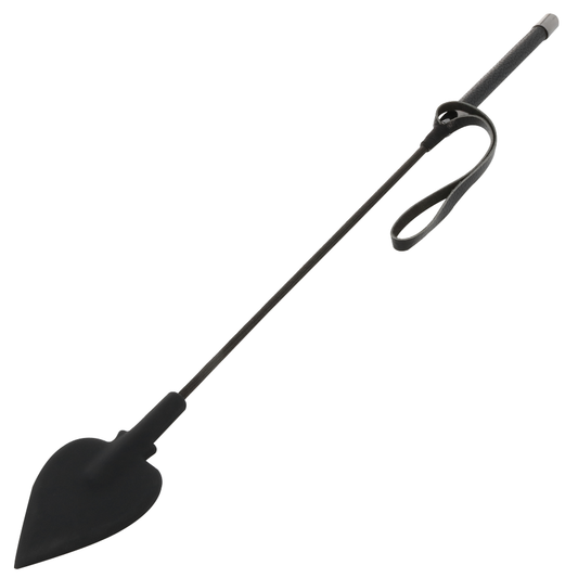 Darkness Black Silicone Riding Crop