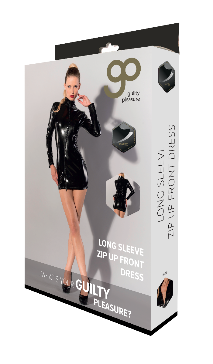 Datex Long Sleeve Dress With Zip box