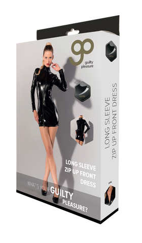 Datex Long Sleeve Dress With Zip box