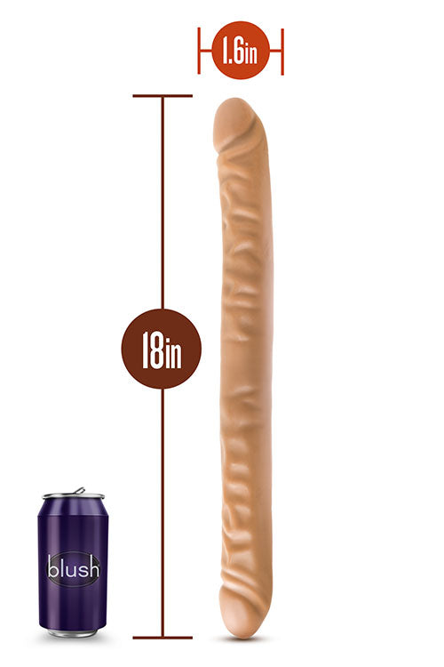 Dr Skin 18 Inch Double Ended Dildo size