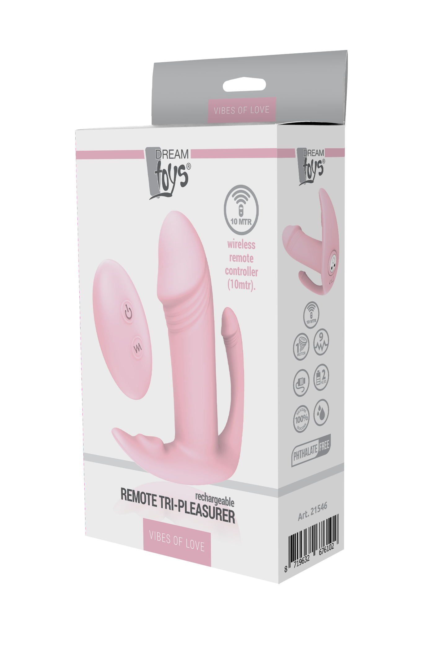 Dream Toys Vibe of Love Remote Tri-Pleasurer box