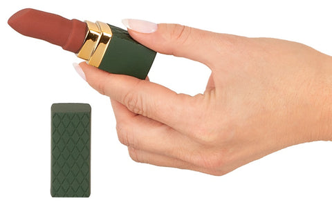 Emerald Love Luxurious Lipstick in hand