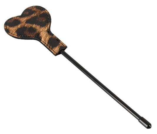 Excellent Power Heart Shaped Leopard Print Paddle