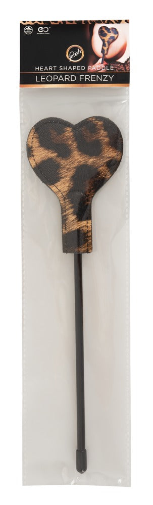 Excellent Power Heart Shaped Leopard Print Paddle packaging