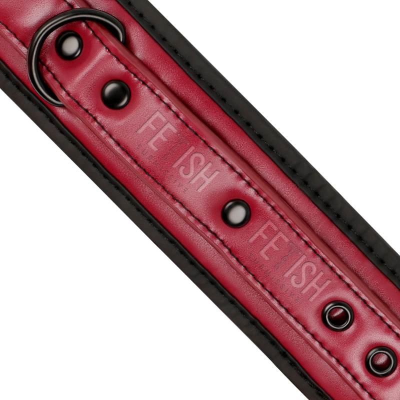 Fetish Submissive Dark Room Vegan Leather Handcuffs strap