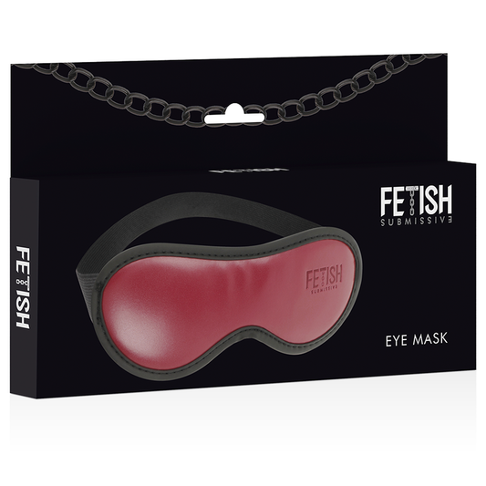 Fetish Submissive Dark Room Vegan Leather Mask box