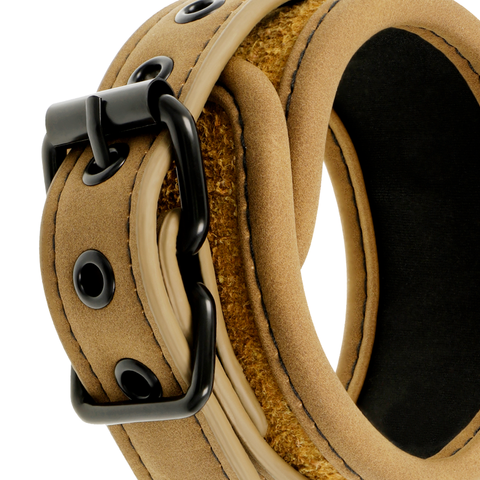Fetish Submissive Origin Vegan Leather Ankle-cuffs clasp