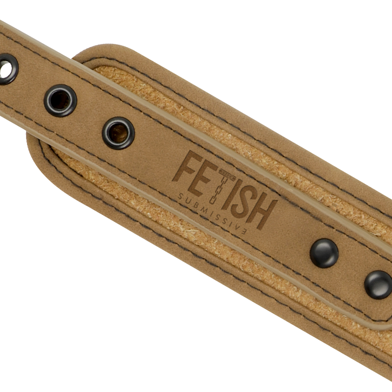 Fetish Submissive Origin Vegan Leather Collar With Leash strap