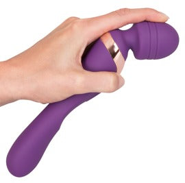 Javida Dual Ended Wand Massager flexible in hand