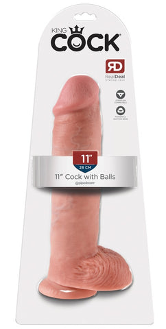 King Cock 11 Inch Cock With Balls packaging