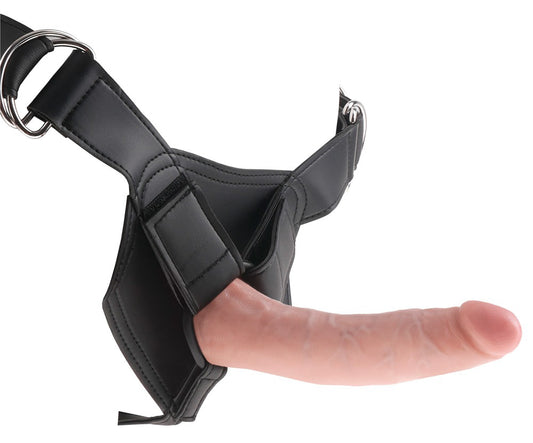 King Cock Strap On Harness 7 Inch Dildo