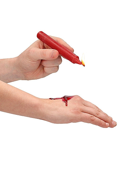 Ouch! Hot Wax Candles 4 Pieces in use