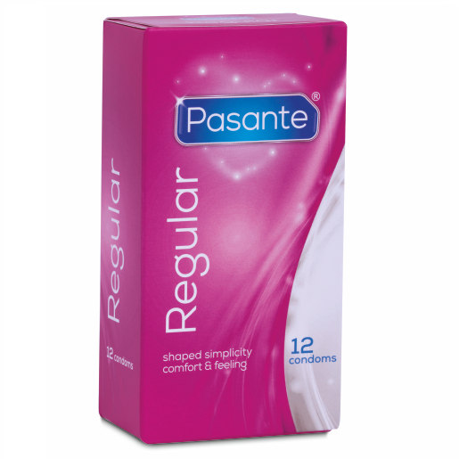 Pasante Regular Condoms (12 pack) box