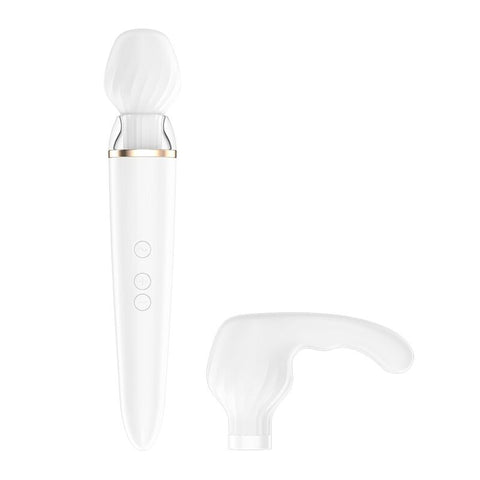 Satisfyer Double Wand-Er with attachment