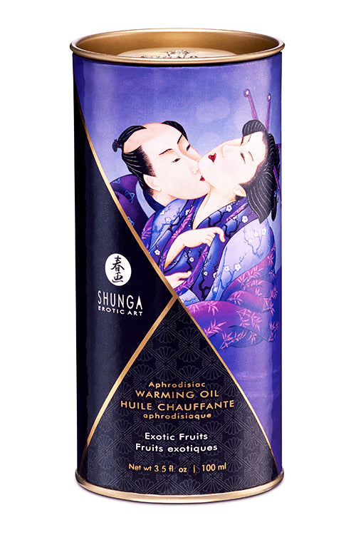 Shunga Aphrodisiac Warming Oil Exotic Fruits packaging