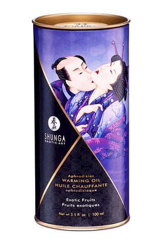 Shunga Aphrodisiac Warming Oil Exotic Fruits packaging