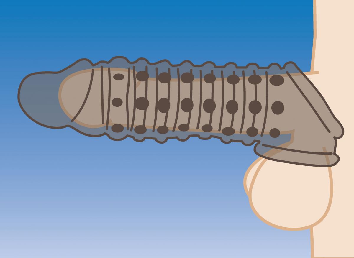 Size Matters - Textured Penis Extension Sleeve use