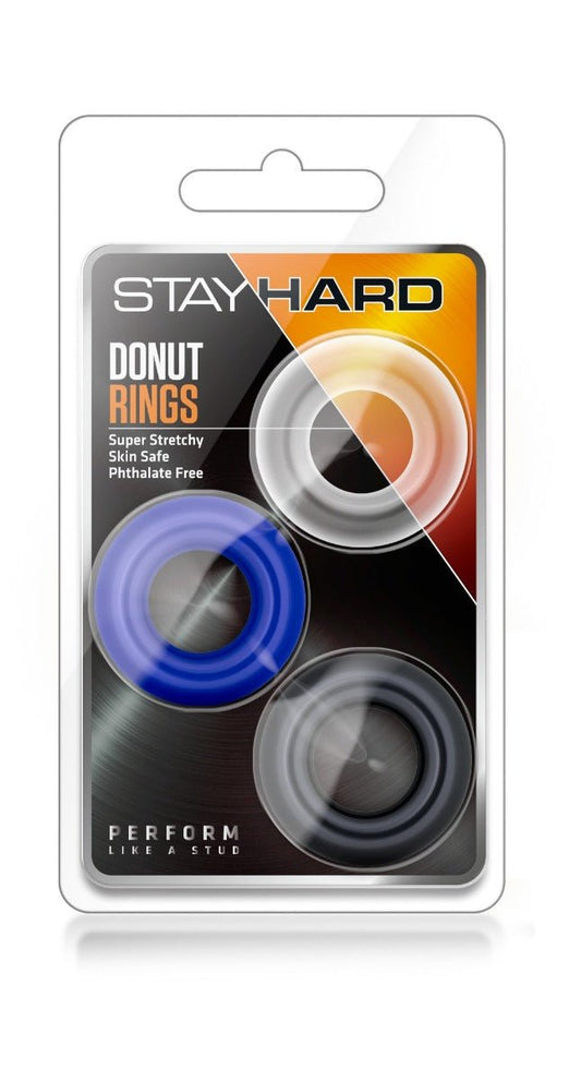 Stay Hard Donut Rings 3 Pack packaging