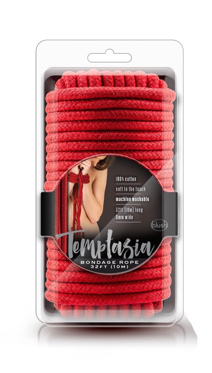 Temptasia Bondage Rope packaging red