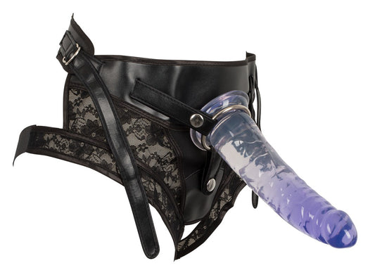You2Toys Strap-On Kit For Playgirls With 2 Dildos blue dildo in harness