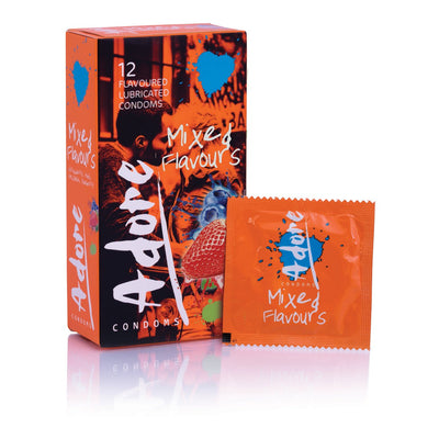 Adore Flavour Condoms 12pk - Loveangels