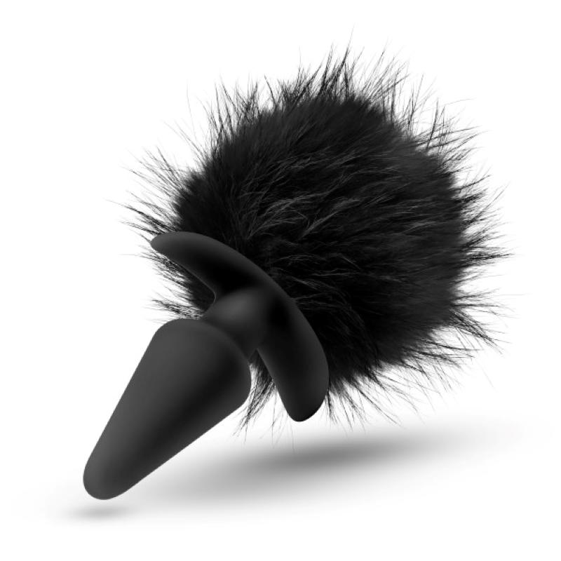 Anal Adventures Platinum Rabbit Tail Plug - Loveangels