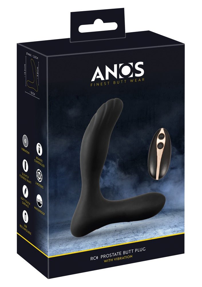 Anos Remote Control Prostate Plug with Vibration - Loveangels