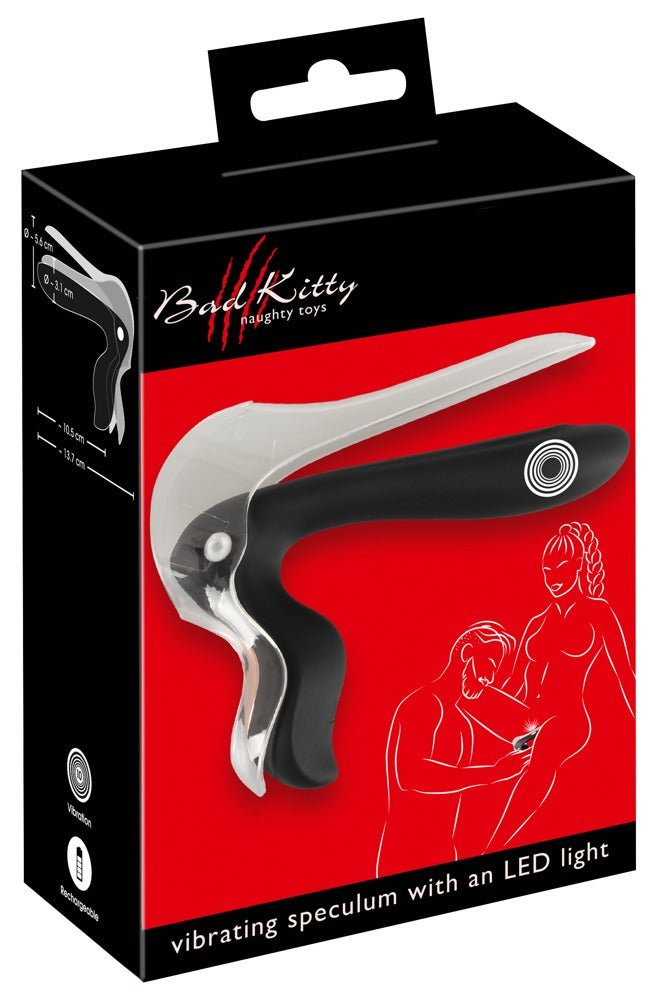 Bad Kitty Rechargeable Vibrating Speculum - Loveangels