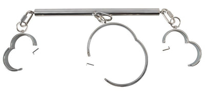 Bad Kitty Stainless Steel Wrist to Neck Restraint - Loveangels