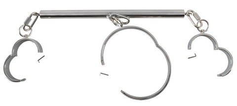 Bad Kitty Stainless Steel Wrist to Neck Restraint - Loveangels